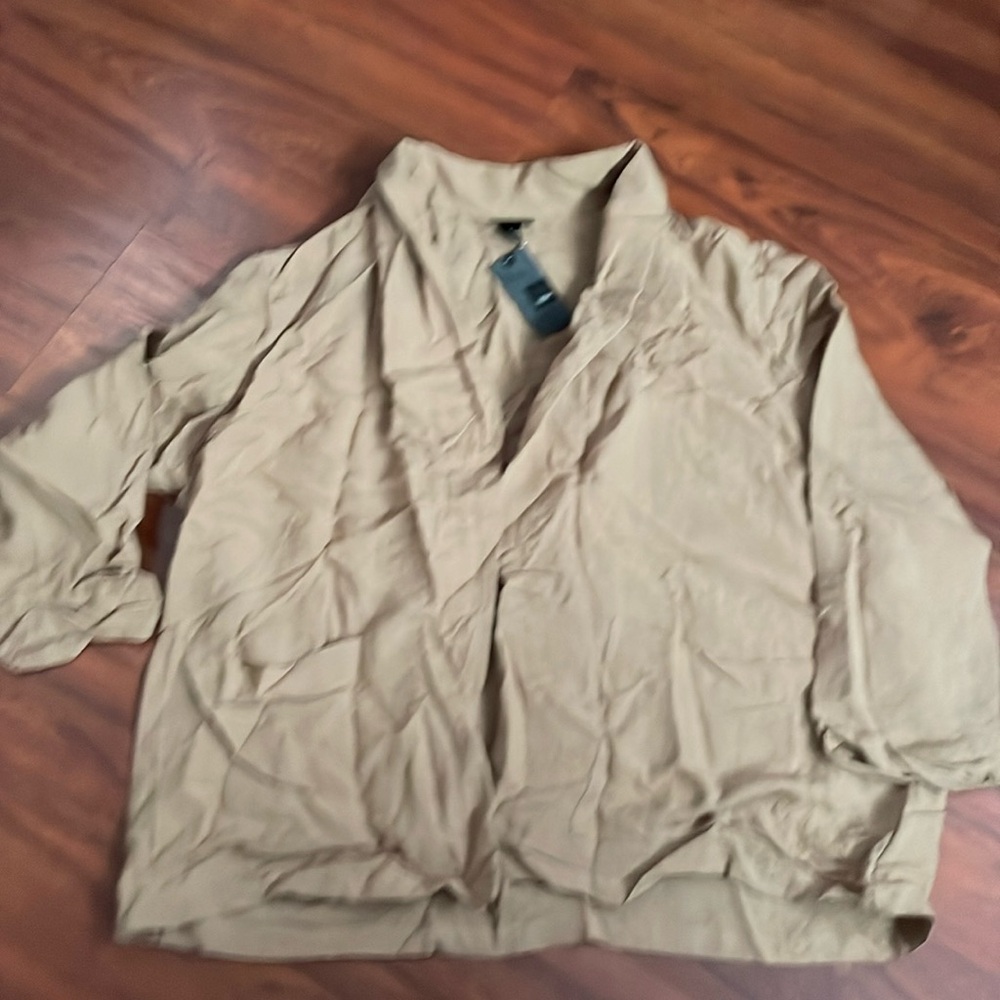 New Woman’s Mossimo long sleeve shirt ebony brown sz XXL NWT
